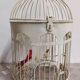 Paire de cage à oiseaux vintage