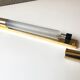 Vintage neon wall lamp 60 Stores Reunited massive brass