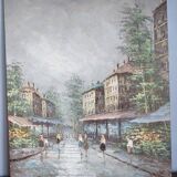 Tableau huile sur toile Paris