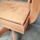 American architect's armchair in wood and cast iron from the 1930s