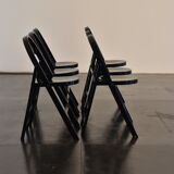 Ensemble de six chaises Thonet B751 noirs