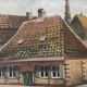 Large Original Vintage Countryside Cottage Oil Painting, circa 1923