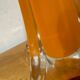 Large orange soliflore vase