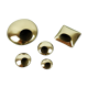 Set de cendriers galets en bronze doré