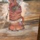 Large Framed Watercolor - An Elegant Woman - Signed 1900s