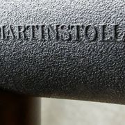 Martin Stoll - Set of four chairs in beech and black steel - c. 1980 - DE