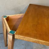 Vintage wooden portfolio table