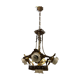 Italian liberty gold gilded chandelier