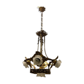 Lustre italien liberty gold gilded