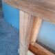 Brutalist console 120 cm solid wood