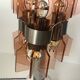 Lampe veca fontana arte verre fumé rose orange vintage 60.s rare
