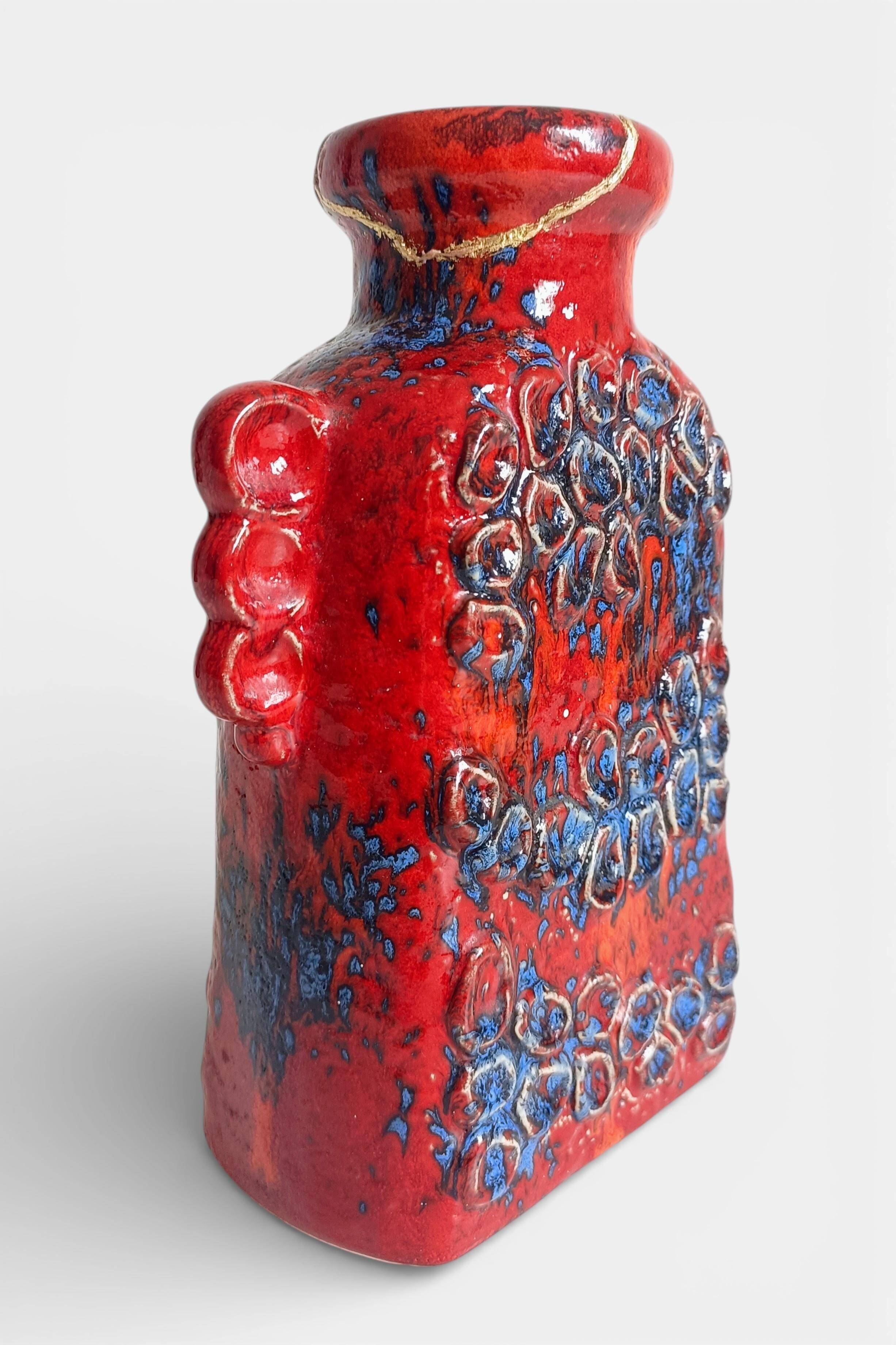 Restored Dümler & Breiden Domino Décor Vase with Kintsugi-Style Gold Repair