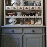 Solid pine cupboard with 2 distinct bodies
