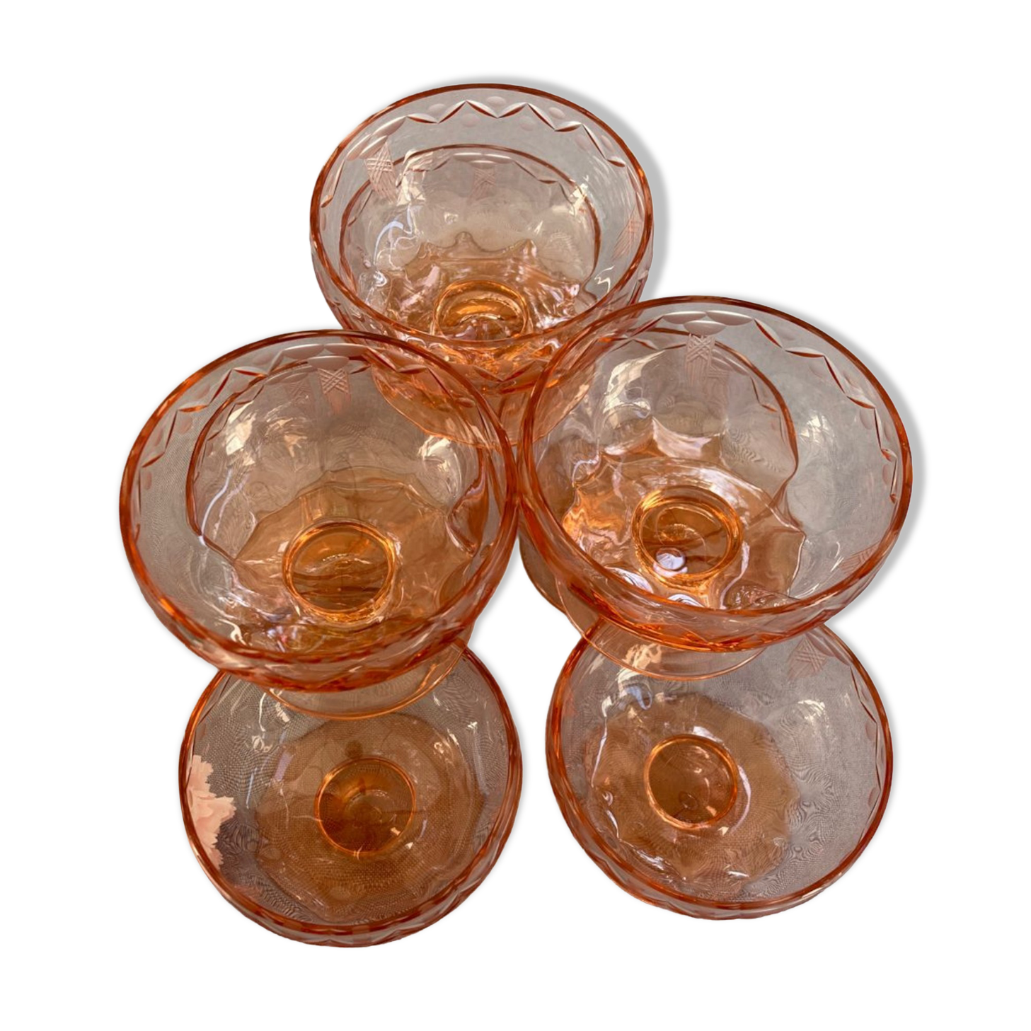 Vintage champagne glass