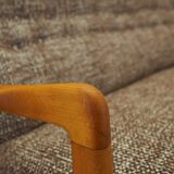 Beech sofa, Danish design, 1960s, manufacturer: Fritz Hansen