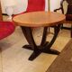 Table art deco rosewood and leather France around 1930