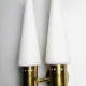 Brass Coloured Double Wall Lamp By Hans-Agne Jakobsson For Markaryd, Sweden, 1960S