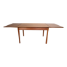 Mid-century danish design extendable teak dining table, 1960s