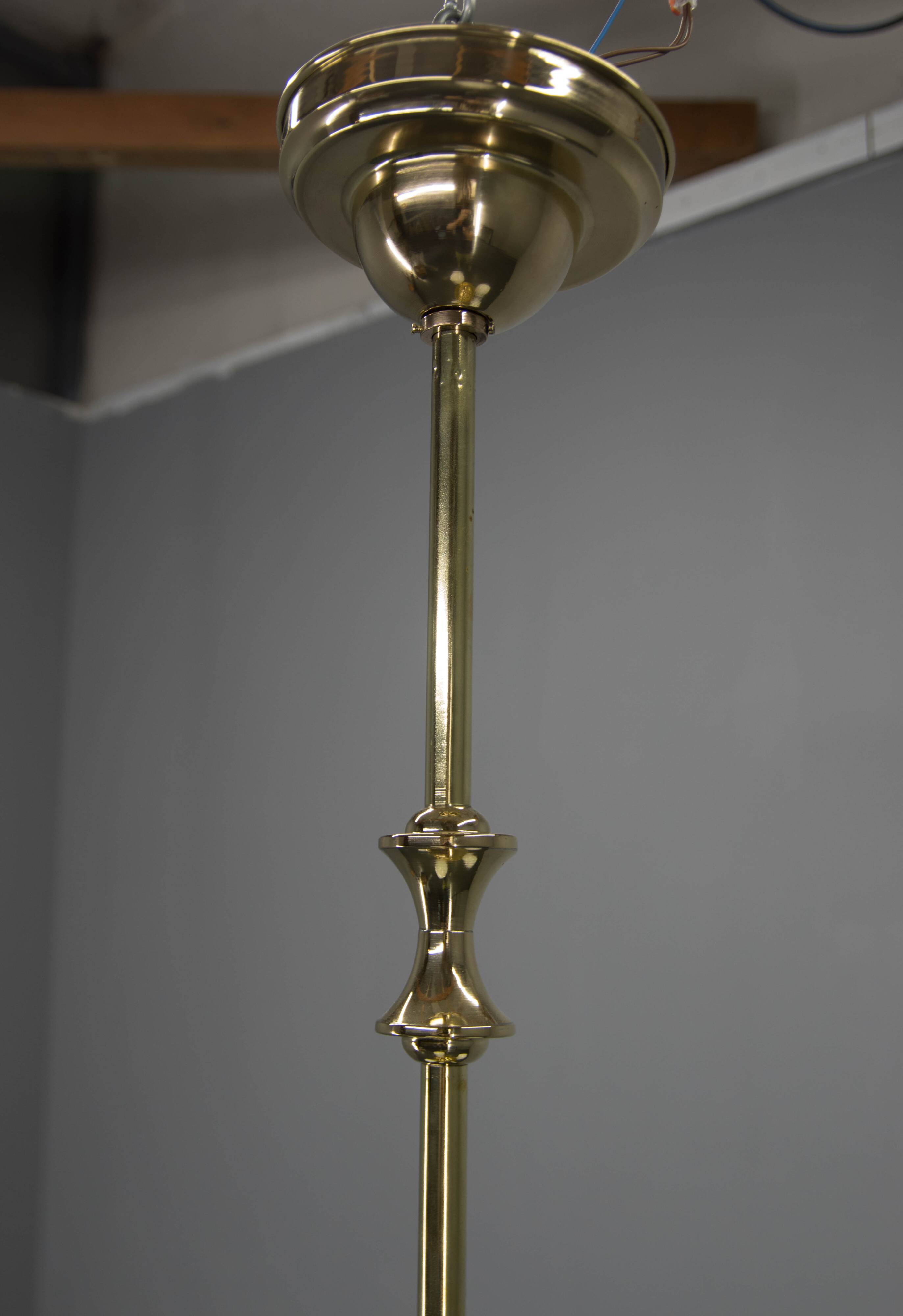 Art Deco Chandelier by Gocar, 1910s, Restored