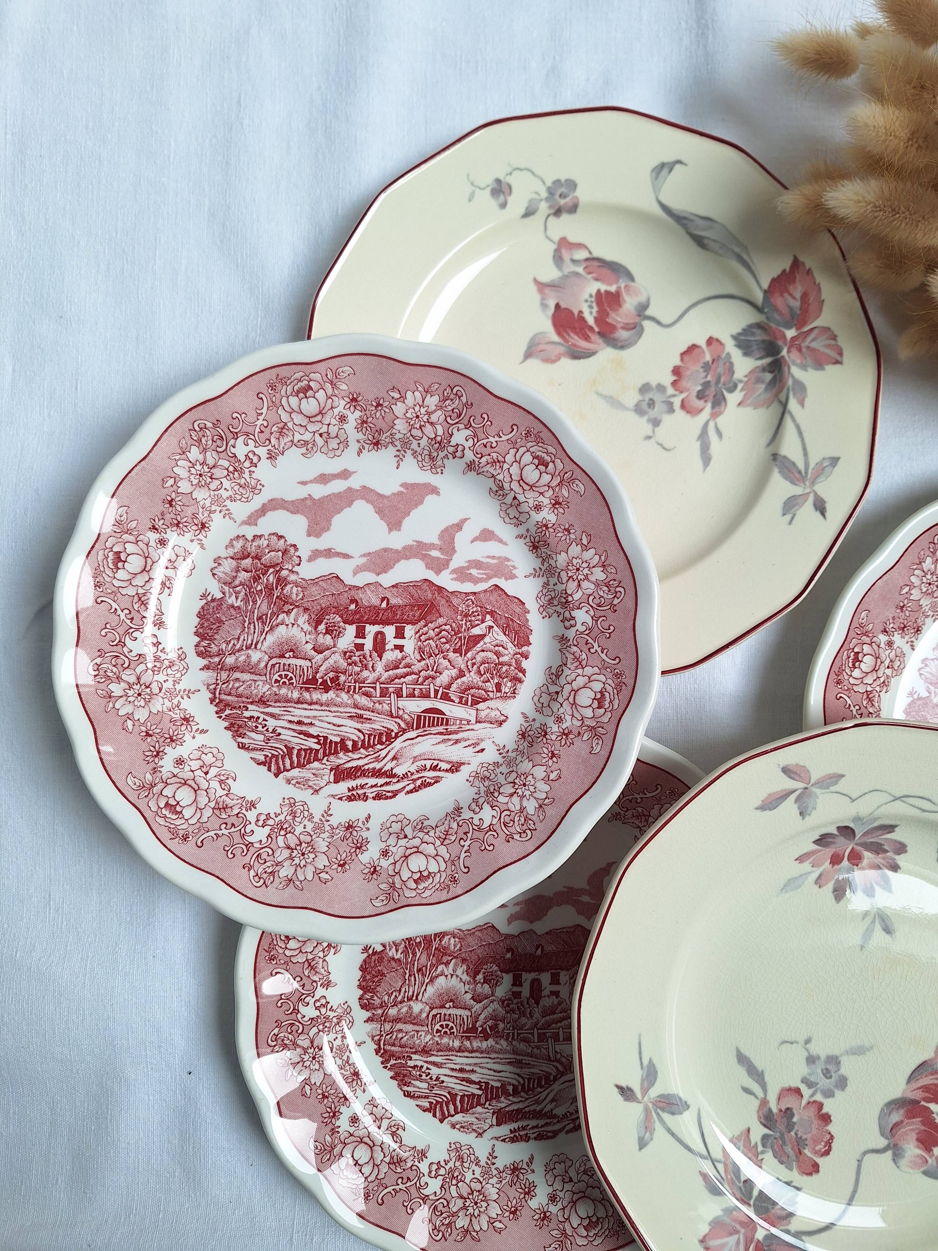 Vintage dessert plates