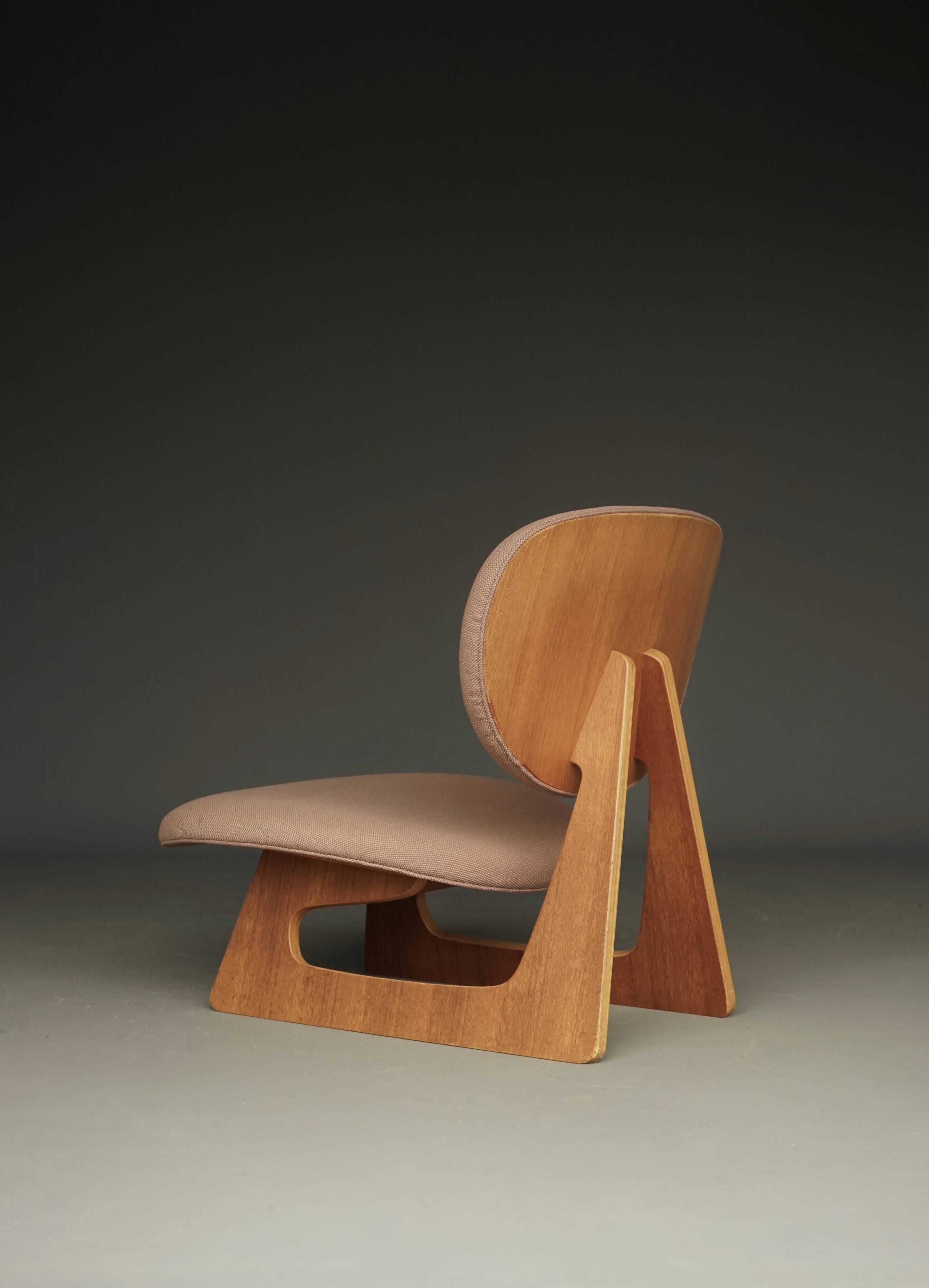 model 5016 Low Chair by Junzo Sakakura and Daisaku Cho, 1970s
