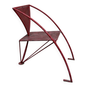 fauteuil design rouge