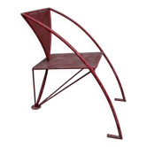 1950s red designer armchair