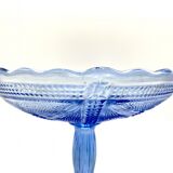 Blue platter from Ząbkowice, Poland, 1970s.