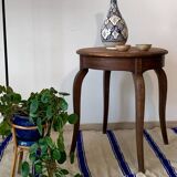 Ancien guéridon ou table d’appoint en bois style Louis XV