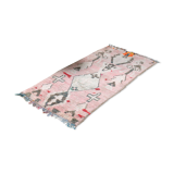 Vintage moroccan boujad rug, original pink pastel toned berber