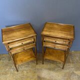Directoire bedside table in cherry wood