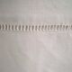 White cotton top sheet monogrammed "CQ" 2 x 3 m