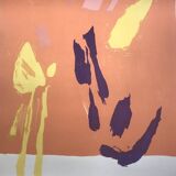 Pierre pallut, colors, circa 1973. original lithograph signed in pencil