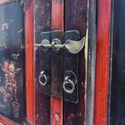 Vintage Chinese Hand-Painted Cabinet