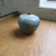 Blue free-form handmade vase