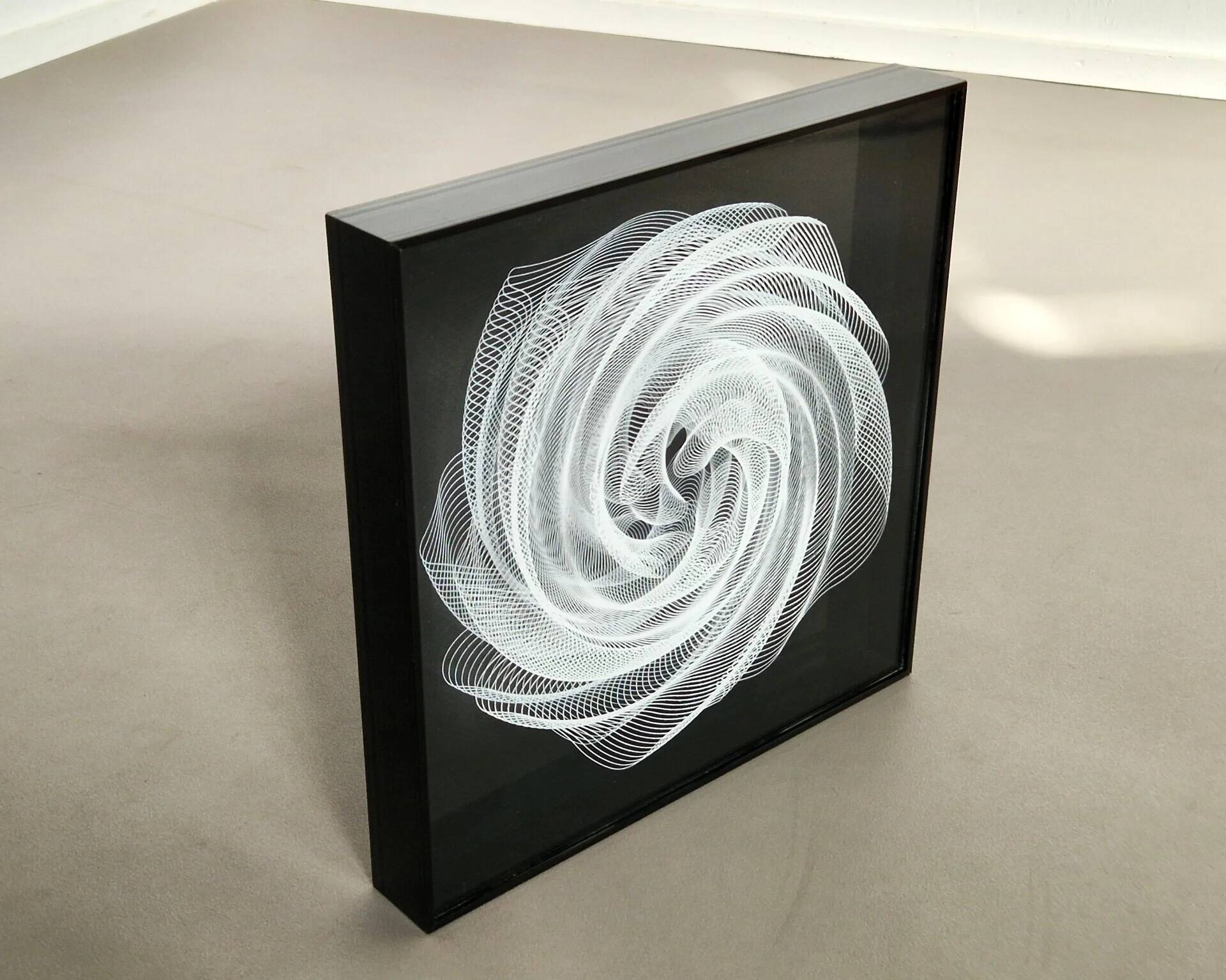 Frank Böttger | Print in box | 1972 computer art