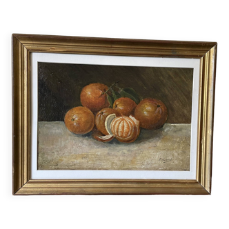 Still life with oranges