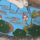 Pair of Round Bronze Dishes and Cloisonné Enamels, Meiji era, Japan – Late nineteenth