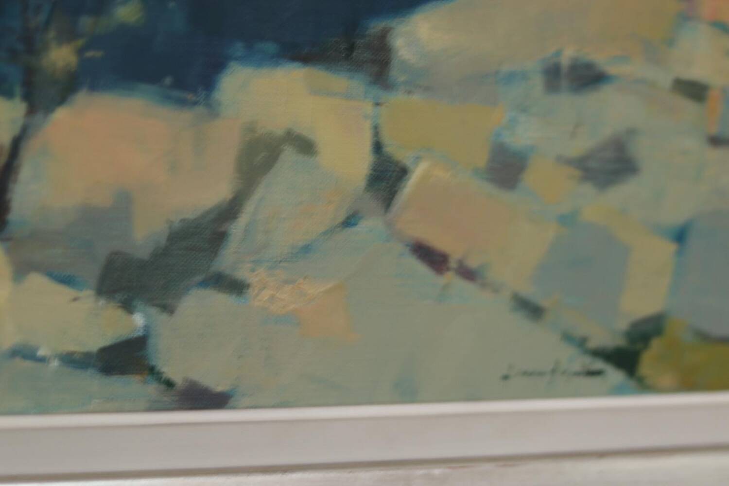 Huile sur toile suédoise – « Paysage côtier » par Arne Aspelin