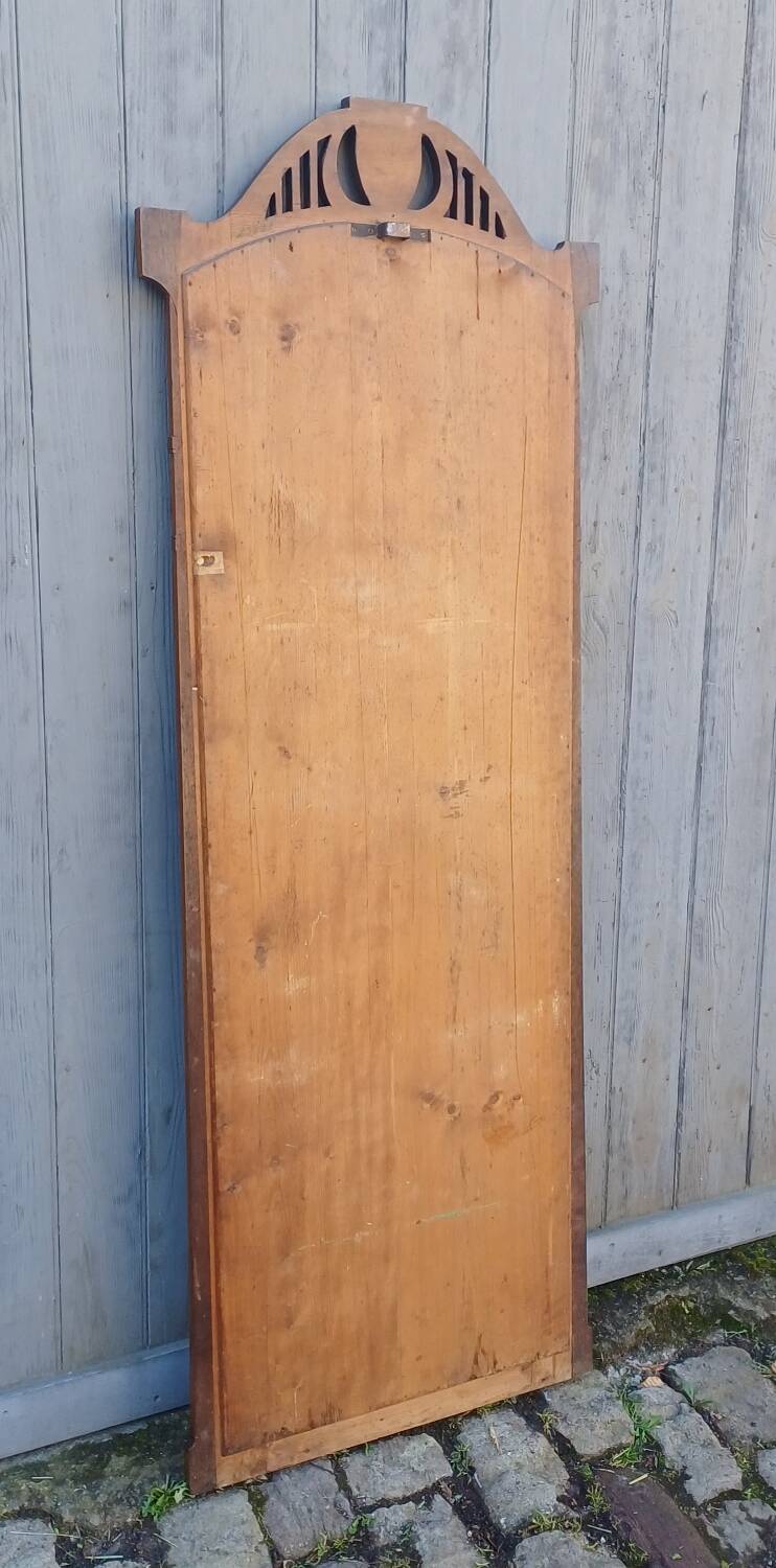 Large antique mirror from the Art Nouveau period.