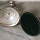 Pair of silver metal candlesticks