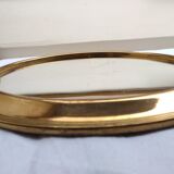 Round art deco mirror tray
