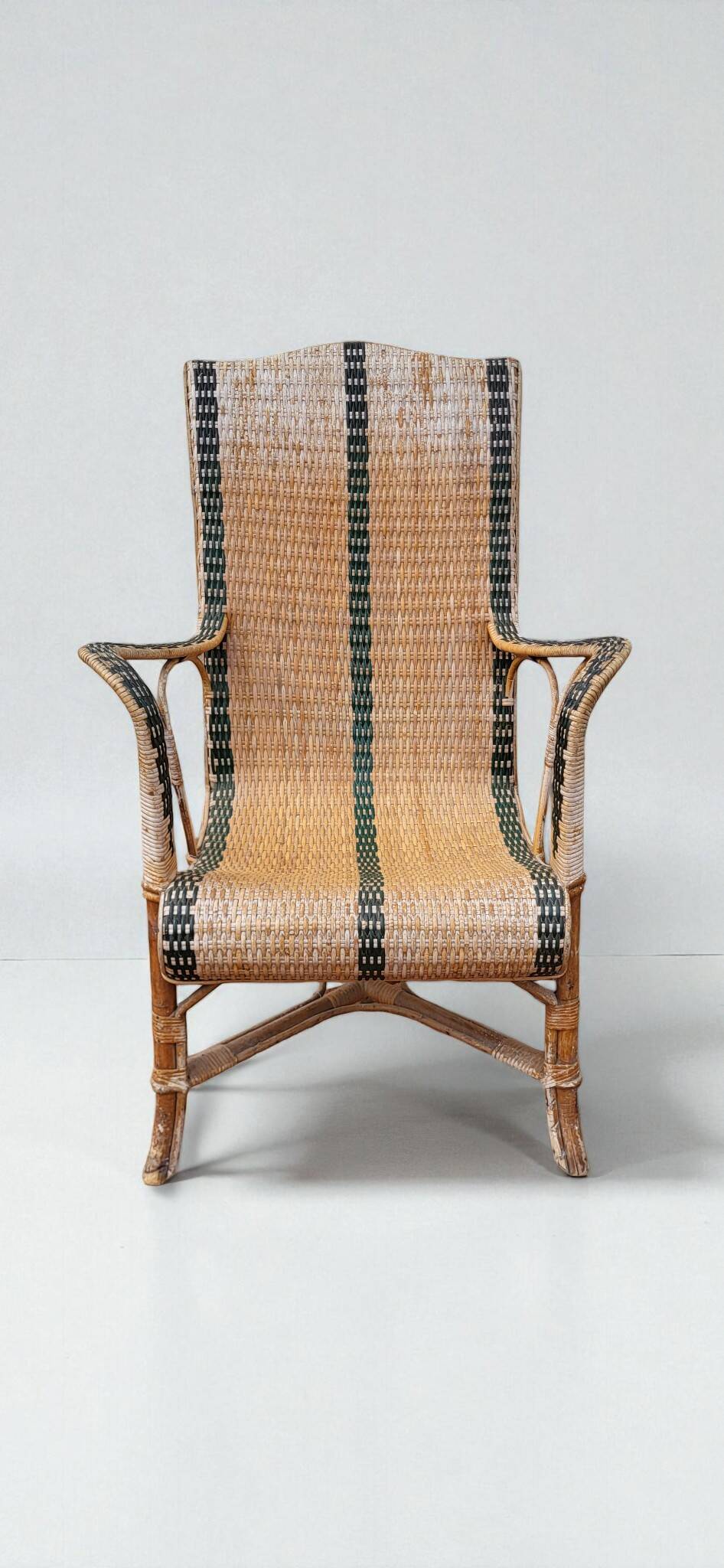 Rattan armchair, 1950s