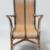 Rattan armchair, 1950s