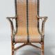 Rattan armchair, 1950s