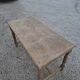 Solid oak farmhouse table fully sandblasted.