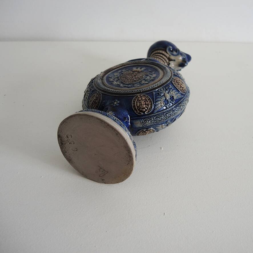 Antique Westerwald Stoneware Pitcher and Ewer