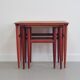 Tables gigognes en teck vintage x3
