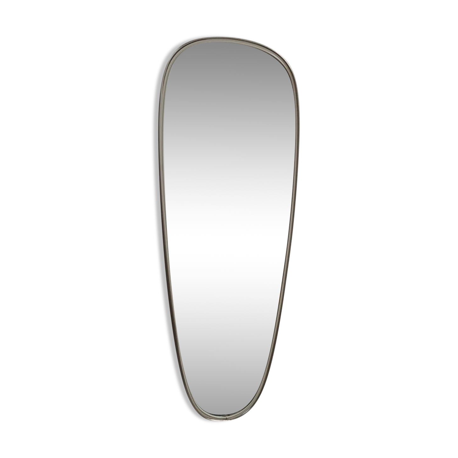 Mirror shape free 50s silver metal