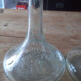 Pair of carafes to decant in blown glass